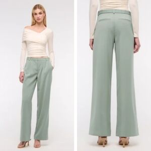EUC Abercrombie & Fitch Sloane Low Rise Tailored Wide Leg Pants Size 27W/4R